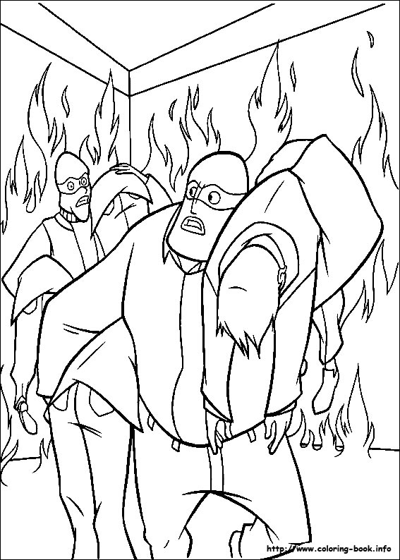 The Incredibles coloring picture